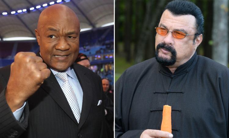 George Foreman Challenges Actor Stephan Seagal to Fight