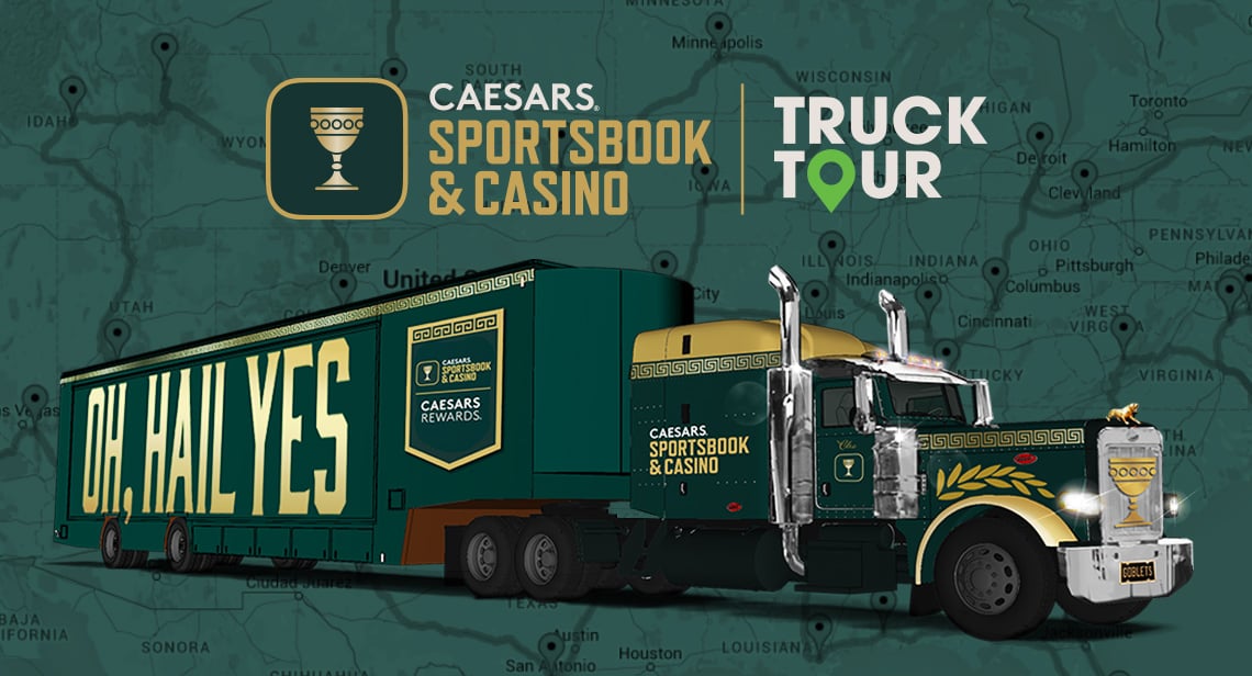 Caesars Plans Sportsbook Truck Tour as Digital Marketing Efforts Shift Gears