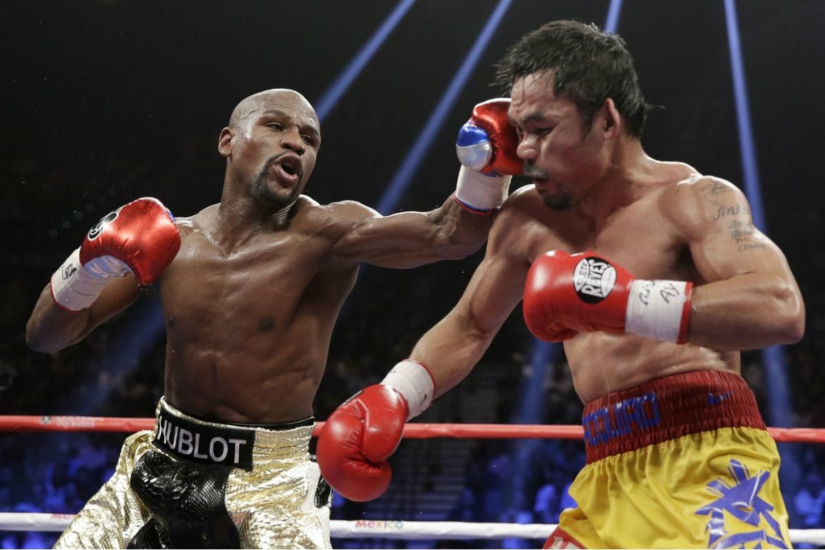 Floyd Mayweather and Manny Pacquiao Exchange Social Media Jabs, Prompts Rematch Speculation, Fight Odds