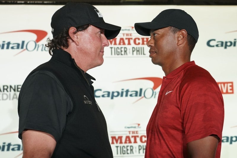 Phil Mickelson Bets $200K on Birdieing First Hole in Match Against Tiger Woods