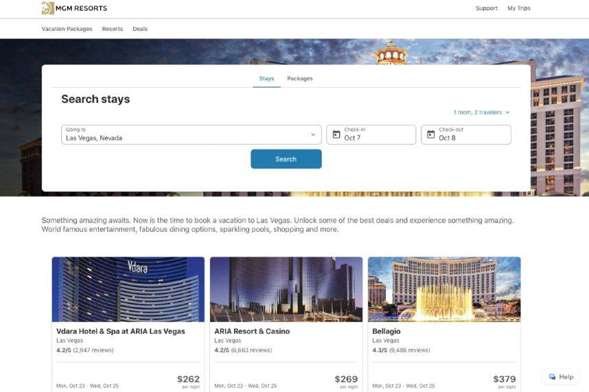 MGM Resorts Online Room Reservations Return, Company Denies IT Job Posting