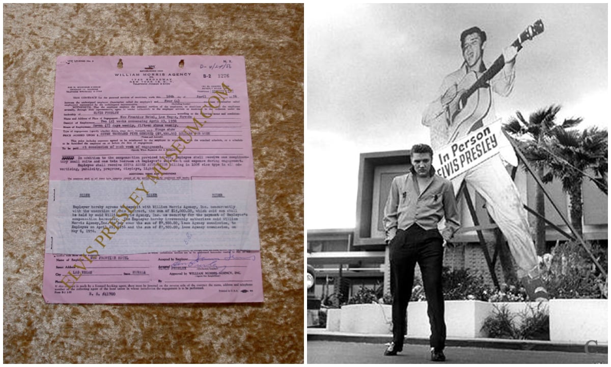 Elvis Presley Las Vegas Contract From 1956 Slated for Auction