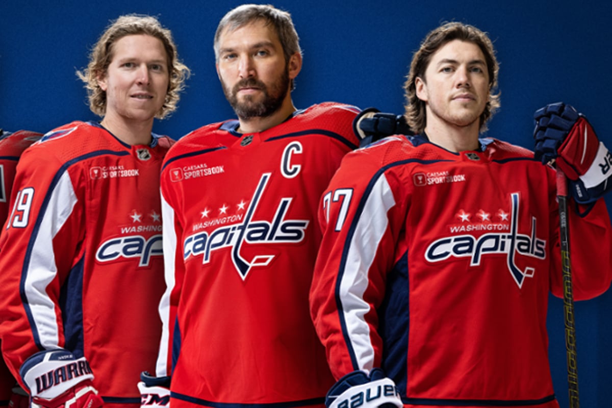 Caesars Sportsbook Snags Spot on NHL Washington Capitals Jersey