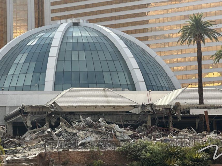 Painful Demolition of Mirage Las Vegas Atrium Begins